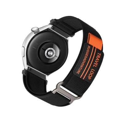 Nylon Armband Kompatibel mit Huawei Watch Buds Armbänder Sport 22mm Armband für Damen Herren Sportarmband Adjustable Textil Loop Ersatzarmband für Huawei Watch Buds (B,22mm) von HAZARA