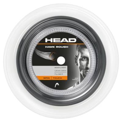 HEAD Unisex-Erwachsene Hawk Rough Rolle 200 Tennis-Saite, Anthracite, 17 von HEAD