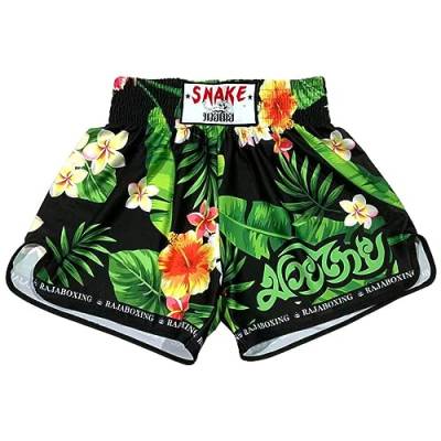 HEARTTOUCH Herren Muay Thai Fight Shorts - Premium Boxing Shorts Kurze Thaiboxhose Kickboxing Shorts für Thaiboxen, Kickbox, Boxing (Typ B,XL) von HEARTTOUCH