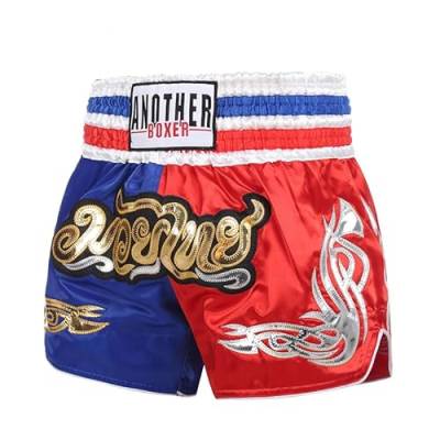 HEARTTOUCH Herren Muay Thai Fight Shorts - Premium Boxing Shorts Thaishorts Kurze Thaiboxhose Sporthose für Thaiboxen Kickboxen Boxing XS-3XL (55,XL) von HEARTTOUCH