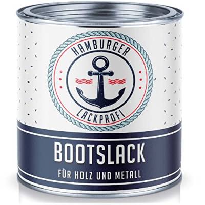 Hamburger Lack-Profi Bootslack GLÄNZEND für Holz und Metall Kastanienbraun RAL 8015 Braun Yachtlack Yachtfarbe Bootsfarbe (2,5 L) von Hamburger Lack-Profi