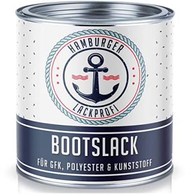 Hamburger Lack-Profi 2K Bootslack GLÄNZEND Blassbraun RAL 8025 Braun für GFK/Kunststoff/Polyester Yachtlack Yachtfarbe Bootsfarbe (1 L) von Hamburger Lack-Profi