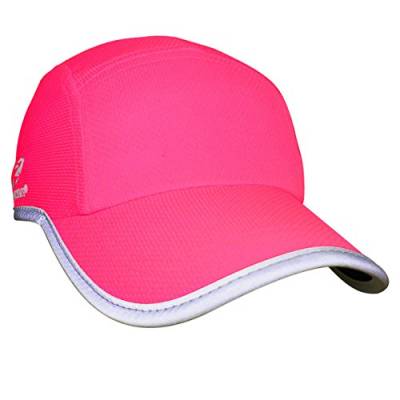 Headsweats Damen Women's Race Hat Hi Vis Reflective Laufmütze Sportkappe, Neon Pink, Women von Headsweats