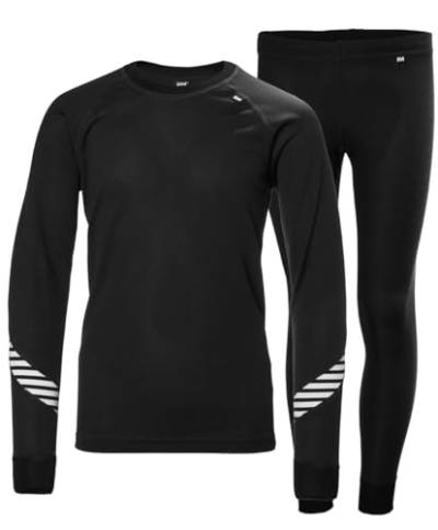 Helly Hansen Junior Unisex Jr Hh Lifa Set Langarm T Shirt, Schwarz, 16 EU von Helly Hansen