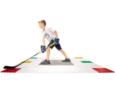 Hockey Revolution 360 Zone – Stockhandhabung, Koordination, Fitness und Fitnessfläche - Professional Dryland Training Flooring Kit for Stickhandling von Hockey Revolution