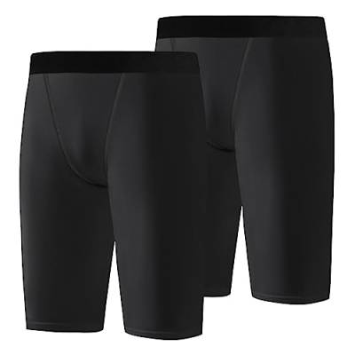Hotfiary Youth Boys Compression Shorts Athletic Kids Sports Performance Underwear Spandex Boxer Briefs for Basketball Running von Hotfiary