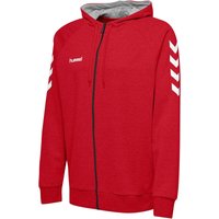 hummel GO Baumwoll Kapuzenjacke Herren true red XL von Hummel