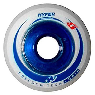 Hyper Rad P. Urban 76mm-83a Skate Rollen, Weiß/Blau, 76 mm von Hyper