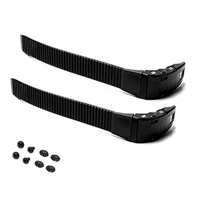 Hyxodjy Rollschuhe Strap Inline Skates Strap Roller Skates Schnallen Strap Universal Ersatz füR Unisex Outdoor Skating Teile ZubehöR，mit Schrauben Muttern Skates Schnallen (Schwarz 2 SäTze) von Hyxodjy