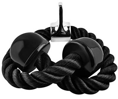 Trizeps Seil Workout am Seilzug Kabelzug Kraftturm rutschfeste Griffe Fitnessstudio Zuhause 7954 von ISO TRADE