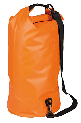 Idena 24003 - Seesack aus PVC, wasserdichte Tasche mit Tragegurt, 30 Liter, orange, ideal für Camping, Wassersportler und auf Reisen von Idena