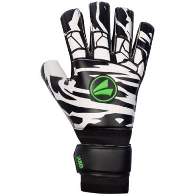 JAKO Torwart-Handschuh Animal Basic RC Protection, schwarz/weiß/neongrün,5 von JAKO