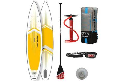 JBAY.ZONE Inflatable SUP-Board Tj Comet Touring SUP Board Komplettset gelb, Longboard, (Komplettset) von JBAY.ZONE