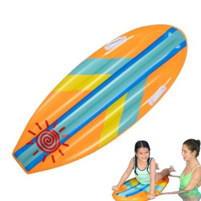 Aufblasbares Surfbrett, aufblasbares Surfbrett,Bunte stabile Surfbrett-Floats aufblasbar | Attraktive Surf-Party-Dekorationen, wiederverwendbares multifunktionales Strand-Pool-Spielzeug zur Verbesseru von JPSDOWS