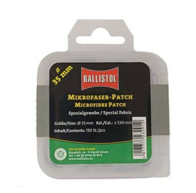 Jagdaktiv Ballistol Microfaser Patch Reinigungspatch 35mm 50 STK. (Kal. 7,5mm - 9,3mm) von Jagdaktiv