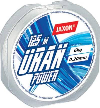 Jaxon Angelschnur Uran Power 125m / 0,12mm-0,45mm Spule Monofile (0,20mm / 6kg) von Jaxon