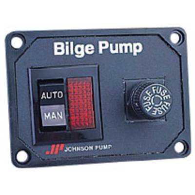 Johnson Pump 34-1225 24v Bilge Pump Panel Switch Schwarz,Silber 73 x 60 x 40 mm von Johnson Pump
