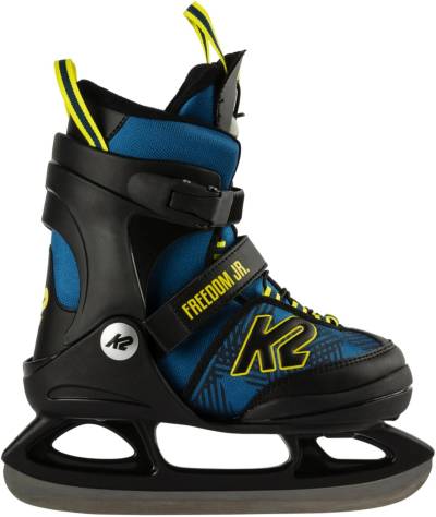 K2 Freedom Ice Boy verstellbarer Schlittschuh (35.0 - 40.0, blue/yellow) von K2 Skates