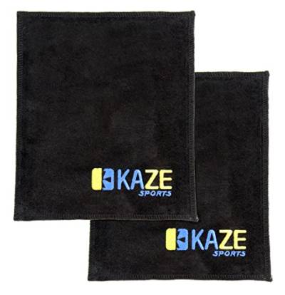 Kaze Sports Premium-Leder Shammy Pad Bowling Ball Reinigung Handtuch, schwarz von KAZE SPORTS