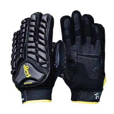 Kookaburra Siege Hockey-Handschuhe, Schwarz, Größe S L/H von KOOKABURRA