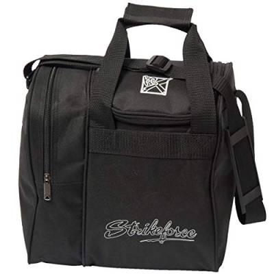 KR Unisex-Erwachsene Turm Bowlingtasche, Schwarz, Single Ball von KR