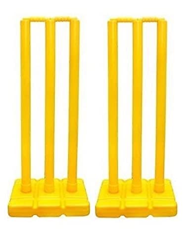 Kalindri Sports Cricket-Stumps-Set (6 PVC-Stümpfe mit Bügel und Ständer) von Kalindri Sports