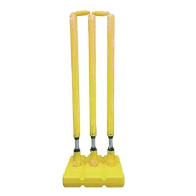 Kalindri Sports Kunststoff-Cricket-Set mit Feder, Sockel, Bügel – PVC-Stumpen mit Feder von Kalindri Sports