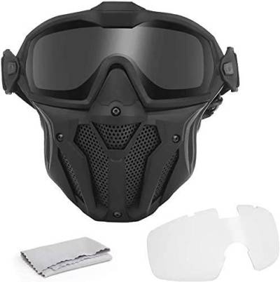 Kayheng Airsoft Paintball Tactical Mask Abnehmbare Schutzbrille mit Anti-Fog-Lüftersystem Vollgesichtsschutz atmungsaktiv für Radfahren and CS War-Game Combat von Kayheng