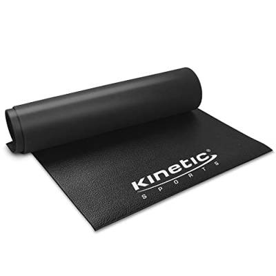 Kinetic Sports Bodenschutzmatte für Laufband Heimtrainer – 6 mm Dick, Stabil & rutschfest, Schutzmatte für Boden, Unterlage für Yoga, schwarz von Kinetic Sports