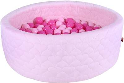 Knorrtoys® Bällebad Soft, Heart Rose, mit 300 Bällen soft pink, Made in Europe von Knorrtoys®
