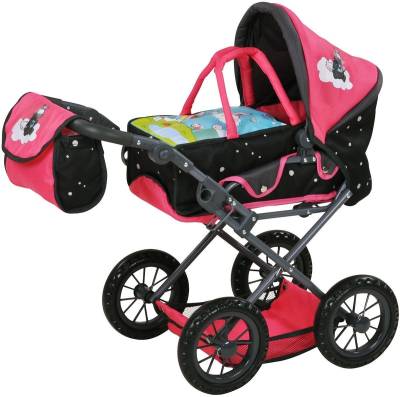 Knorrtoys® Kombi-Puppenwagen Ruby - Nici, Theodor Carbon, mit Wickeltasche von Knorrtoys®