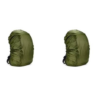 Koanhinn 2X 100L Rucksack Regen Schutz wasserdichte Tasche Wandern Camping Tragbar Groß,Armee Grün von Koanhinn