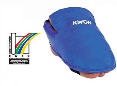Kwon Karate Fußschützer, blau, Gr. XS von Kwon