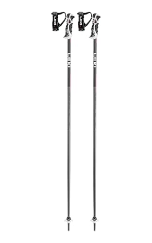 LEKI Bold Lite S Skistöcke, Anthracite-Black-Bright red, 115CM von LEKI