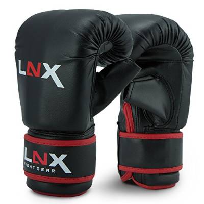 LNX Boxsackhandschuhe Pro Fight schwarz/rot (001) L/XL von LNX