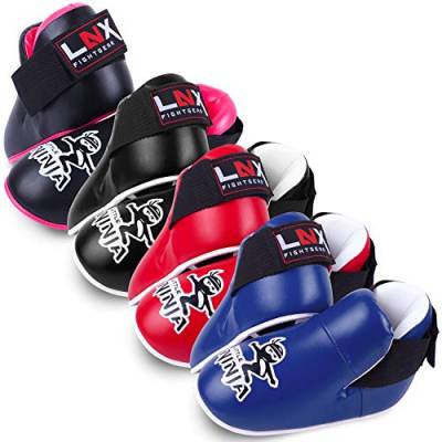 LNX Fußschützer Kinder Little Ninja rot (600) - ideal für Kids Kickboxen TKD Karate Kampfsport von LNX