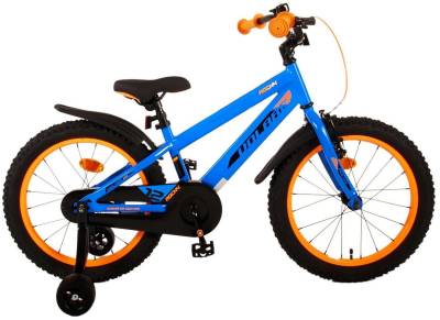 LeNoSa Kinderfahrrad Adventure 18 Zoll Blau - Prime Collection - Fahrrad für Jungen 4-7, 1 Gang, Handbremse & Rücktrittbremse von LeNoSa