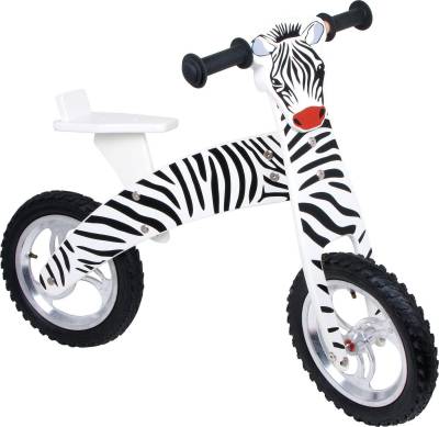 LeNoSa Laufrad Zebra • Kinder Balance Bike aus Holz • Einstiegsalter ab 3 Jahre von LeNoSa