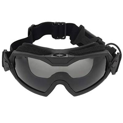 Lejie Airsoft Brille, Taktische Schutzbrille Anti-Fog-Militärbrille mit Lüftersystem für Paintball Reiten Schießen Jagen Radfahren Motorrad von Lejie