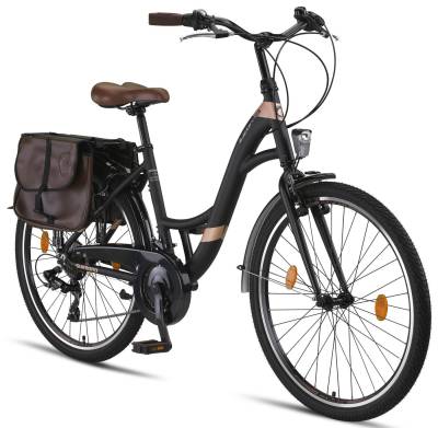 Licorne Bike Cityrad Licorne Bike Stella Plus Premium City Bike in Zoll Aluminium Fahrrad von Licorne Bike