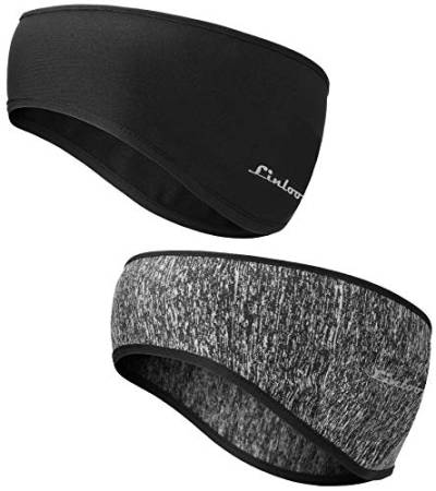 Winter Sport Stirnband für Damen und Herren - Ohrenwärmer Stirnbänder Ohrenschützer Warm Headband for Jogging, Laufen, Wandern, Fahrrad und Motorrad Fahren 2 Stück (Farbe 5) von Linlook