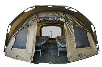 MK-Angelsport "Fort Knox 1-2 Personen Zelt Karpfenzelt Angelzelt komplettes Set inkl. Gummihammer Dome Bivvy von MK-Angelsport