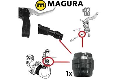Magura Felgenbremse 1x Magura Bremsleitung Klemmring / Olive für Felgenbremse von Magura