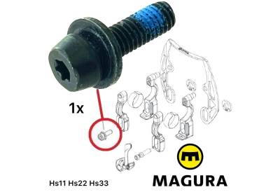 Magura Felgenbremse 1x Magura M6 Torx T25 Befestigungsschraube für Bremszylinder (0720934) von Magura