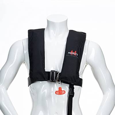 Automatik-Rettungsweste ISO Professional Harness 300N HR (Alpha Black) Schwimmweste von Moritz Sailmakers von Marinepool