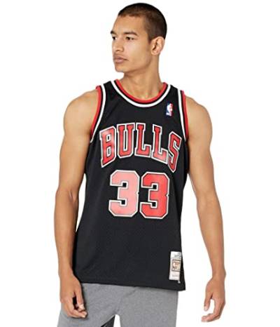 Mitchell & Ness Herren Shirt Chicago Bulls schwarz/rot/weiß M von Mitchell & Ness