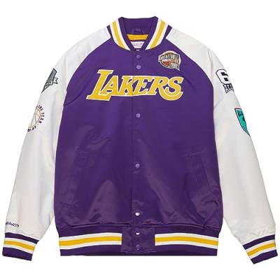 Mitchell & Ness Pau Gasol Los Angeles Lakers M&N Hof Satin Jacke - S von Mitchell & Ness