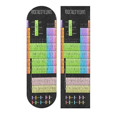 MNSRUU Skateboard-Griffband Periodensystem der Elemente_529925881, rutschfestes Longboard Roller Griptape Sand Papier Blatt Aufkleber 22,9 x 83,8 cm von Mnsruu