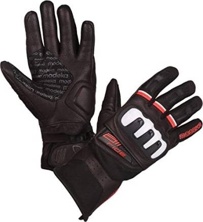 Modeka Air Ride Handschuhe Schwarz/Weiß/Rot 11 von Modeka