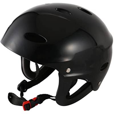 Musite Sicherheits Schutz Helm 11 Atemlöcher Für Wassersport Kajak Paddel - Schwarz von Musite